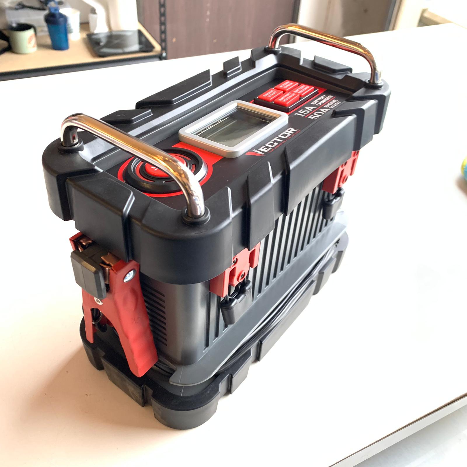 15 Amp Automatic 12V Battery Charger with 50 Amp Engine Start and Alternator Check (BC15BV) 15 Amp Automatic 12V Battery Charger with 50 Amp Engine Start and Alternator Check (BC15BV)